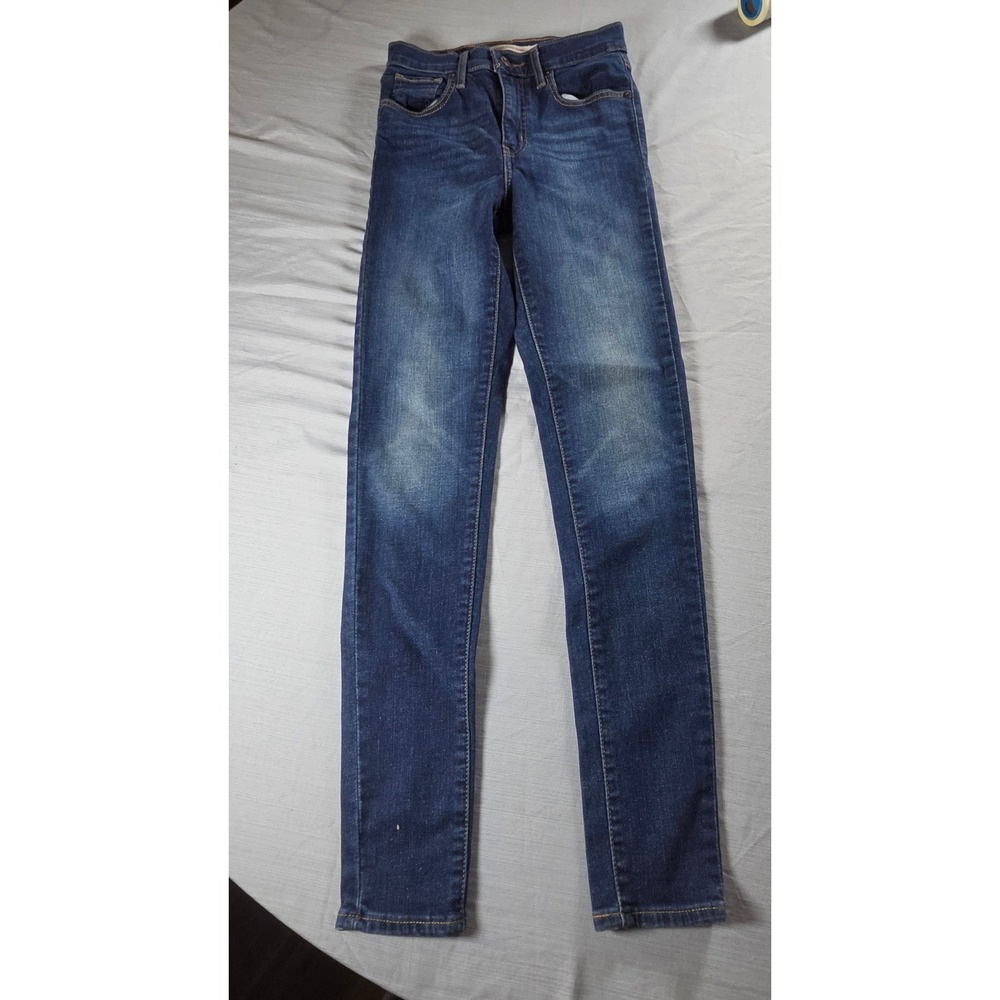 Levis Mile High Super Skinny Jeans Dark Wash Denim 22791-0101 W24 L28